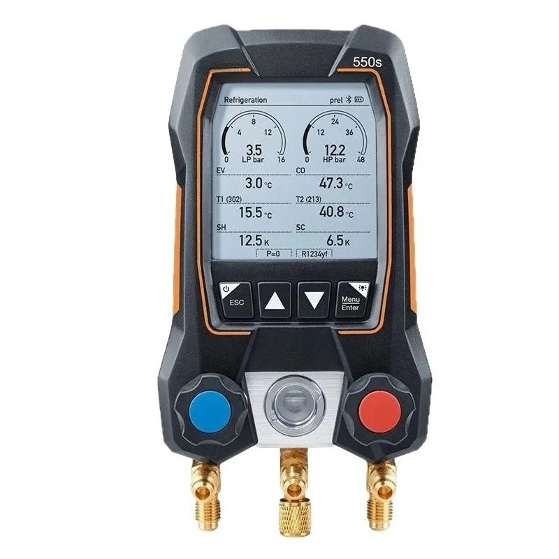 550S Air Conditioning Fluoride Meter Set Snow Meter Automobile Refrigerant Pressure Gauge