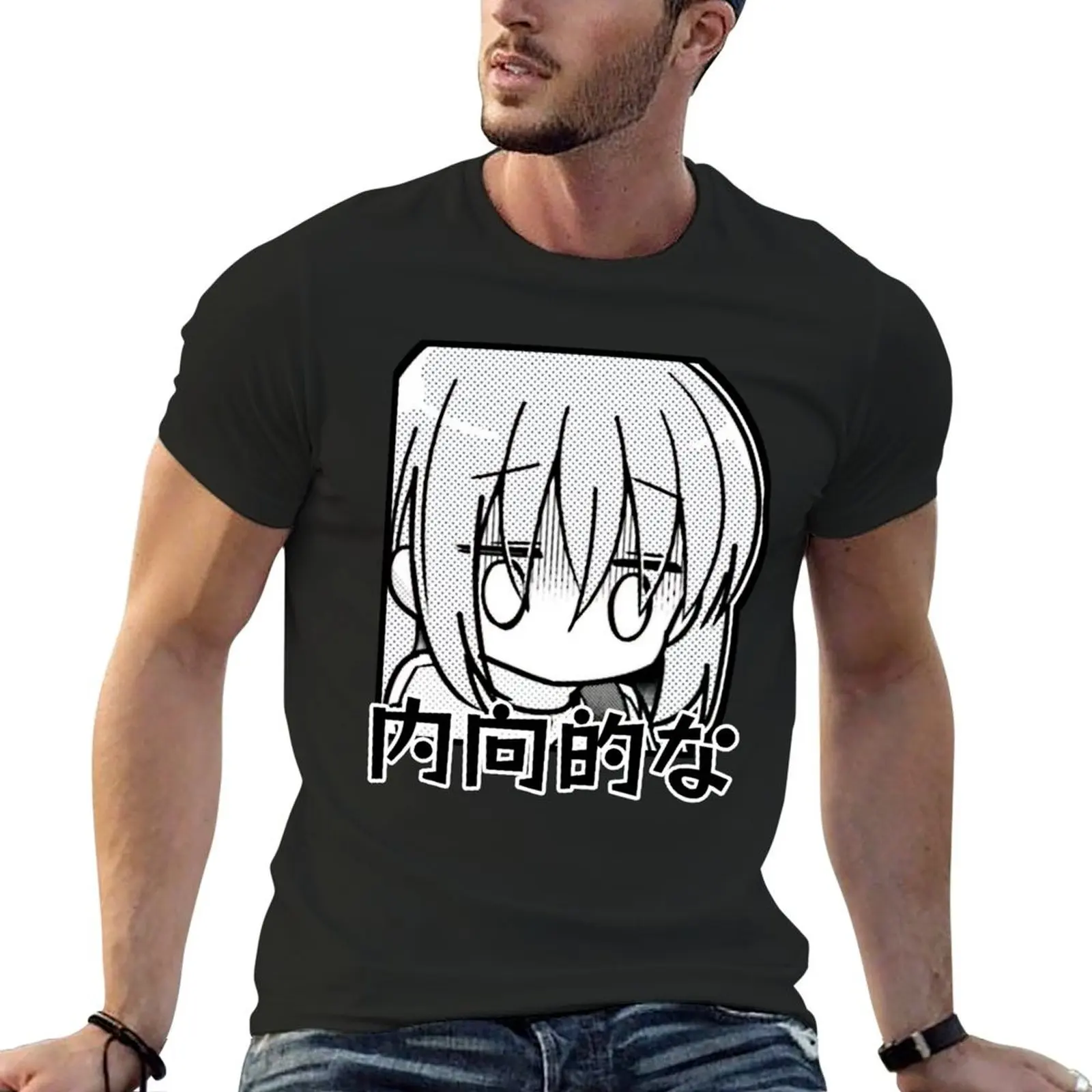 Bocchi-Camiseta de Manga Rock para hombre, ropa estética gráfica, figuras de anime, ropa de talla grande, moda