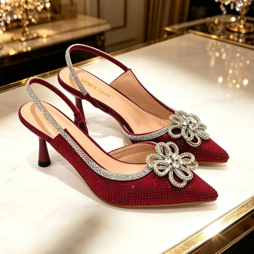 Neue spitze Damenschuhe und Sandalen, luxuriöse Designer-Sandalen mit hohen Absätzen für Hochzeiten, nigerianische Damenschuhe für Partys – Detail 10