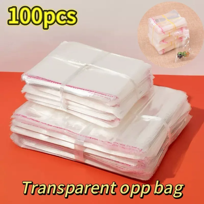 OPP Transparente Geschenktüte, durchsichtige, selbstklebende, versiegelte Plastiktüten für Geschenke, Verpackung, Aufbewahrungsbeutel für Weihnachten, Hochzeit, Geburtstag