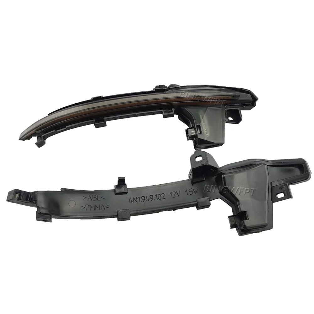 Dynamic Scroll LED Turn Signal Light Sequential Rearview Mirror Indicator Blinker Light For Audi A6 C8 4K A7 4K8 A8 D5 2018 2019 - view 4