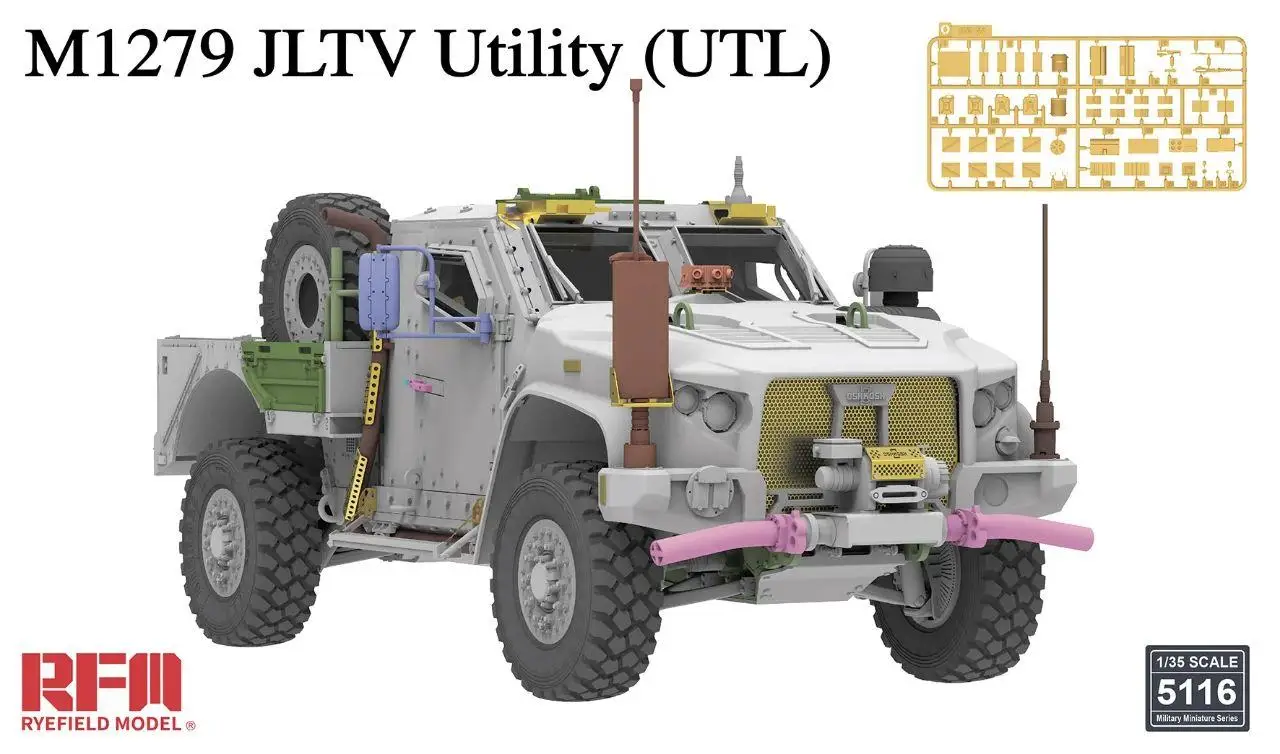 

RYEFIELD 5116 1/35 America M1279 JLTV Utility автомобиль с молнией и защитой UTL