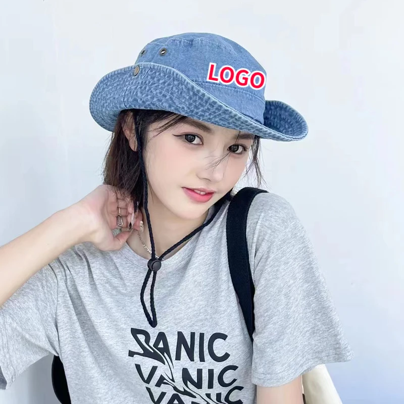 2023 Fishing Fisherman Hats Bucket Hat for Men Woman Outdoor Cap Wide Brim Summer Hiking Camping Hat