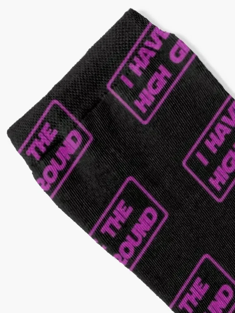 I have the high ground (Purple Version) Socks Soccer Antiskid soccer aesthetic Luxury Woman Socks Men's