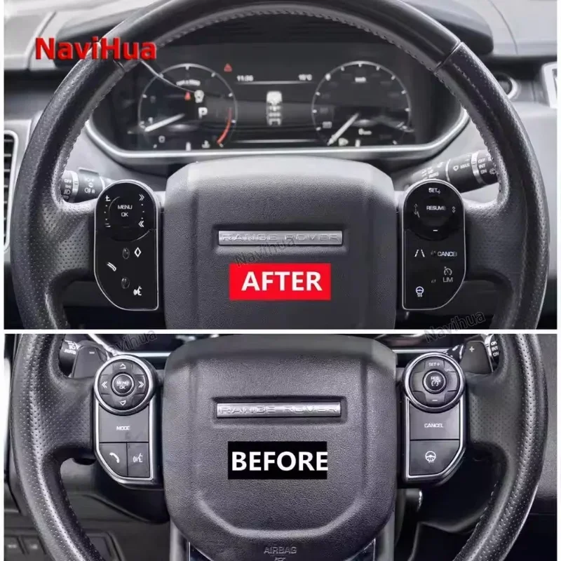 Steering Wheel Touch Buttons For Land Rover Range Rover Vogue HSE Sport Discovery 5 LR5 L405 L494 2013-2017 Control Keys