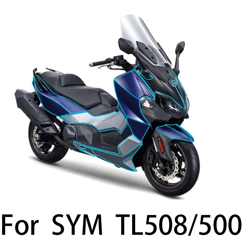 For SYM TL508/500 Invisible Clothing Stickers Fuel Tank Protective Film Motorcycle Modify Accessories