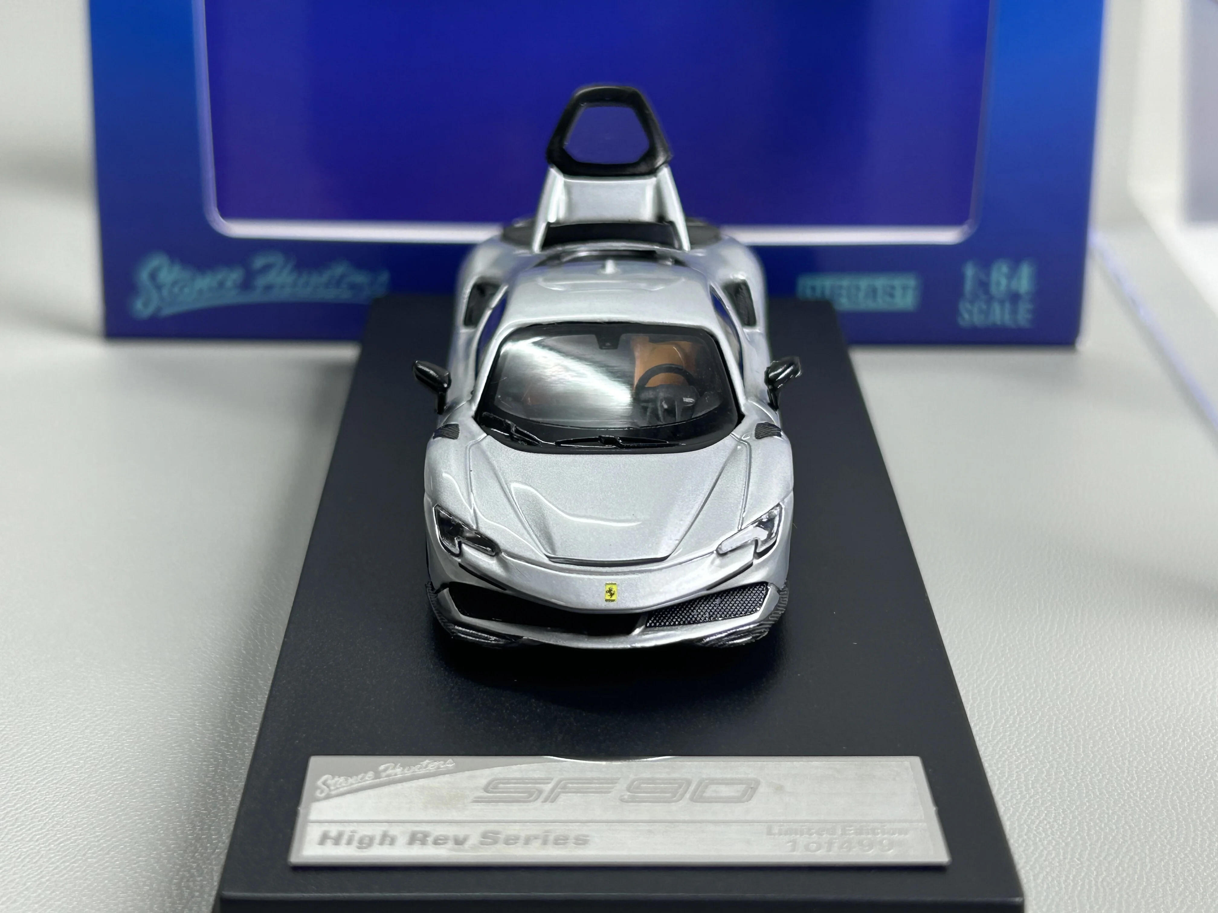 Stance Hunters SH 1:64 Ferrari Novitec SF90 Supercar, modello di auto in lega