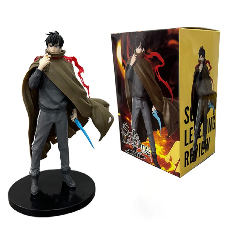 Anime SOLO LEVELING S-level Hunter Shadow King Casual Cloak Cheng Xiaoyu I upgraded alone Handmade Model Car Desktop Ornament