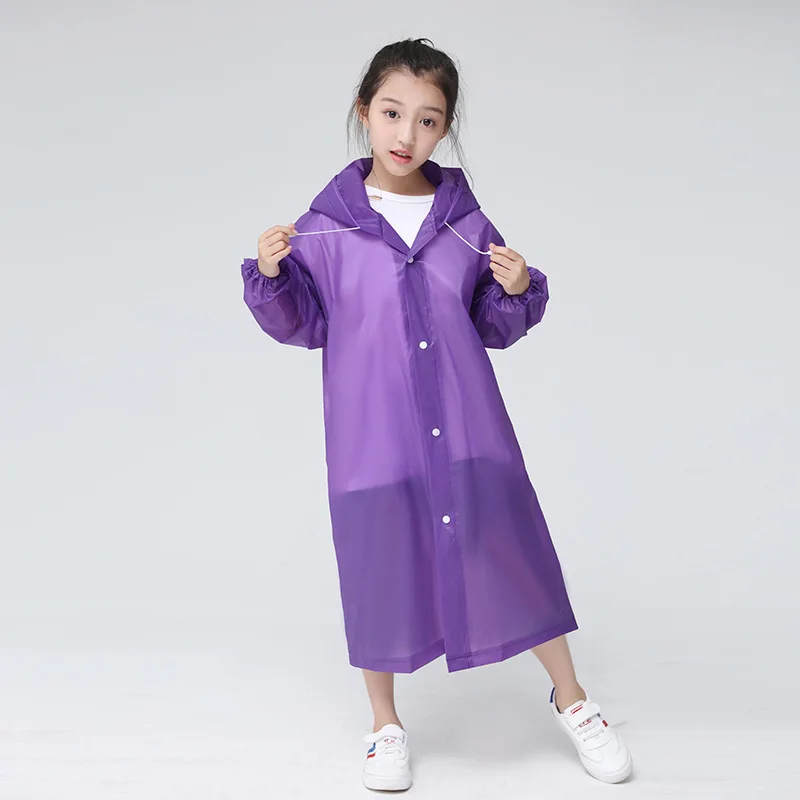 

Children Rain Poncho Non-Disposable Travel Rain Gear Coat Outdoor Hiking Accessories Child Raincoat Kids Rainwear Waterproof