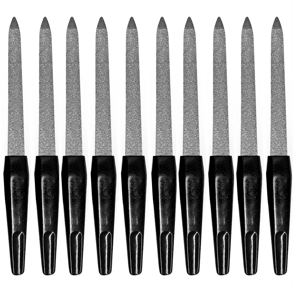 

10pcs DIY Nail Art Professional Nail File Metal Nail File Double Sided High Quality Nail File Manicure Pedicure Beauty Tools