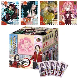 Caja de cartas de Anime Demon Slayer para niños, colección de Hobby, TCG, Tanjirou, Kamado, Nezuko, personaje, juguete de regalo, nuevo