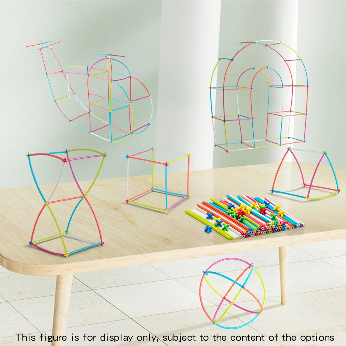 Children'S Morandi Straws, Building Blocks, Smart Sticks, Creative House Building, Castle Building, Boys And Girls, Puzzle Toys