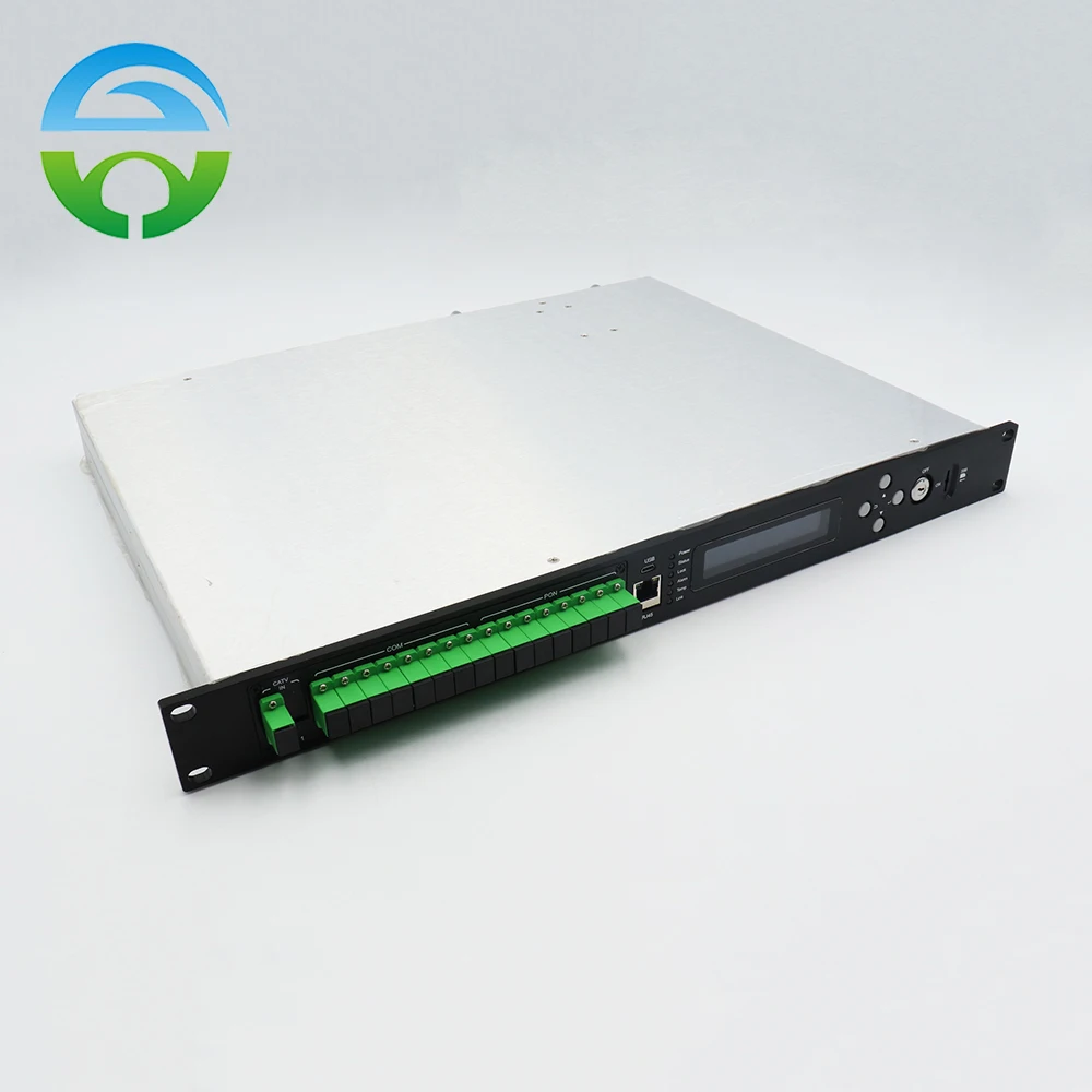 

1550nm CATV Optical Amplifer 8x19dBm With WDM SC/APC Dual Power Supply GPON EDFA