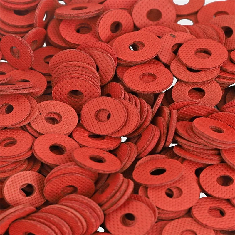 M2 M2.5 M3 M4 M5 M6 M8 Red Steel Fibre Lnsulated Flat Washers Lnsulated Flat Washers Ring Dielectric Gasket