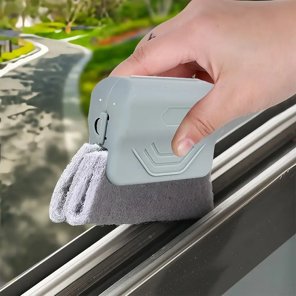 Car Window Track Cleaning Brush Sliding Door Track Crevice Household Clean Tool Balcony Window Groove Cleaning Brush Tools