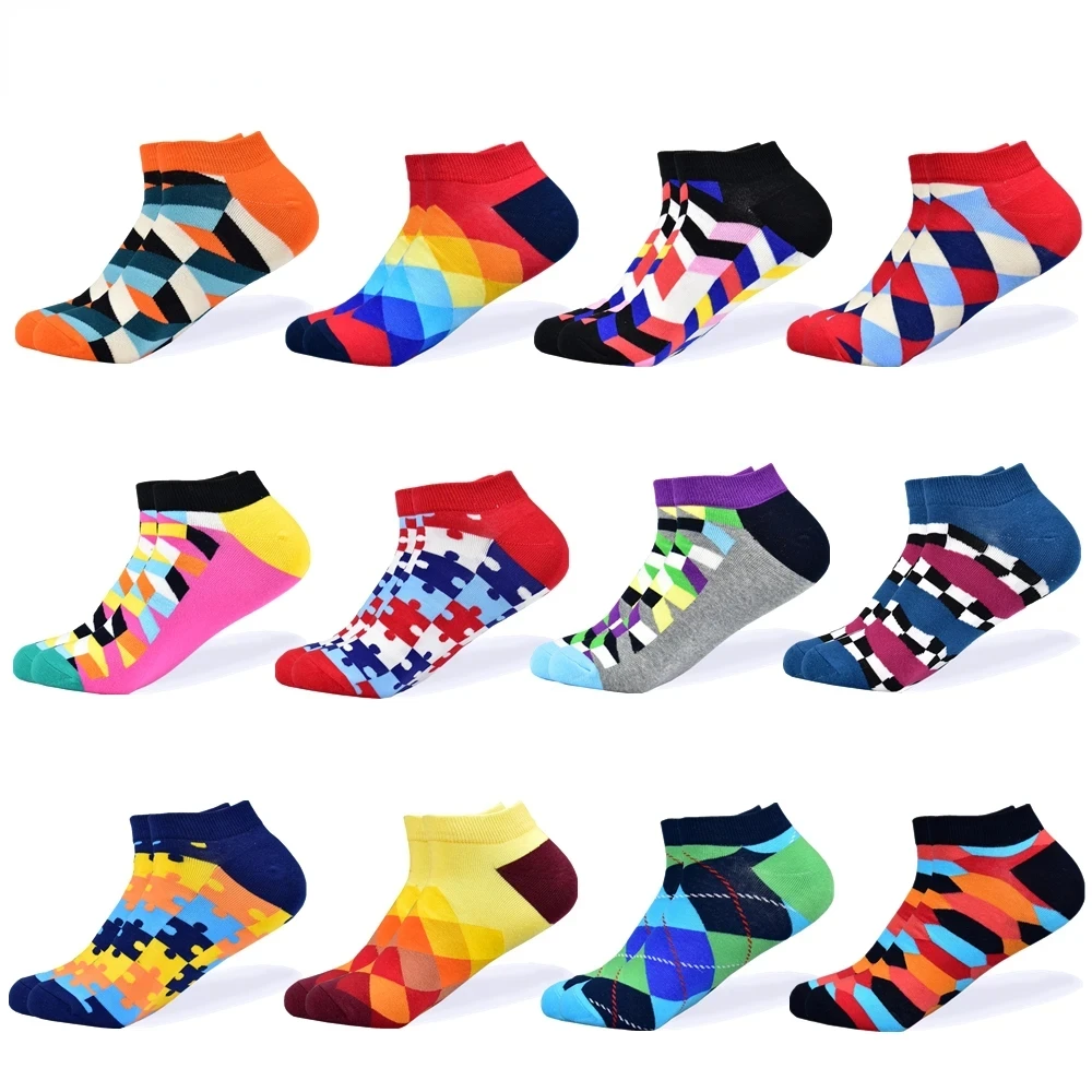 

Socks Mens Invisible Short Summer Socks Quality Business Casual spring Color Combed cotton Boat Socks Gym hombre accesorios Sock