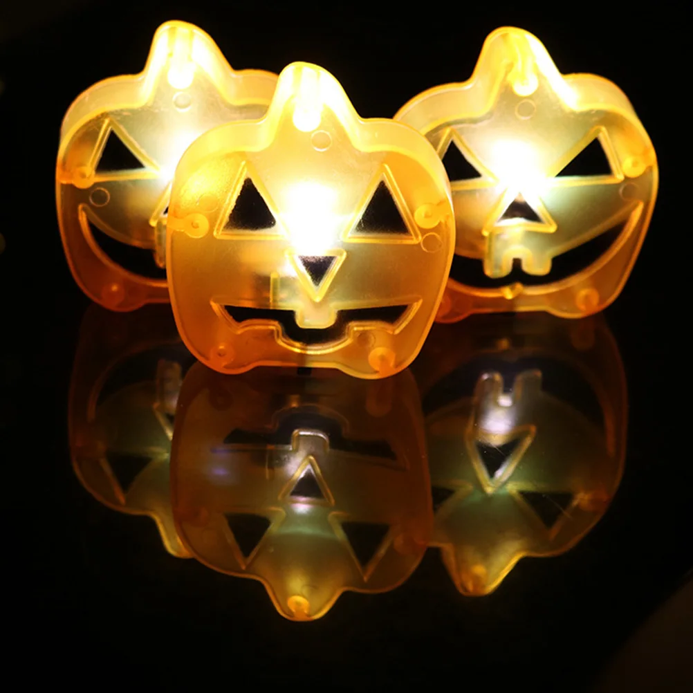 

4 Pcs Decorative Pumpkin Lantern Colored Light Halloween Lights Detachable Mini