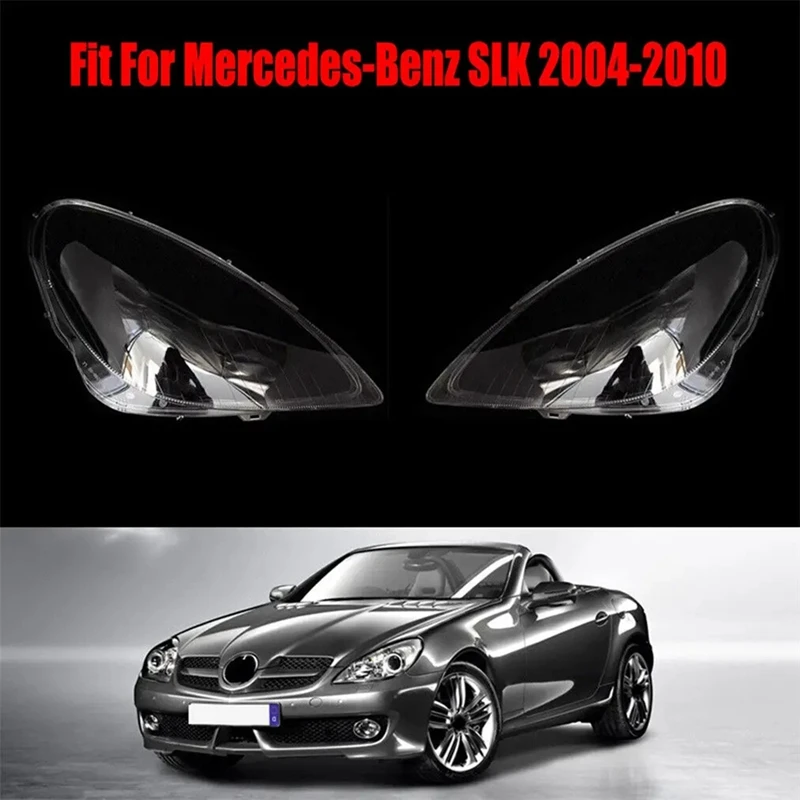 Front Head Light Lamp Lampshade Transparent Lampshades For Mercedes-Benz SLK SLK 280 SLK300 SLK350 2004-2010