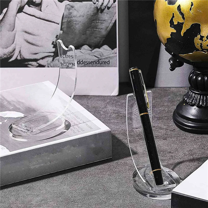 

B50B-10 шт. акриловой подставки для ручек, подходит для домашнего школьного офиса или магазина (прозрачный)