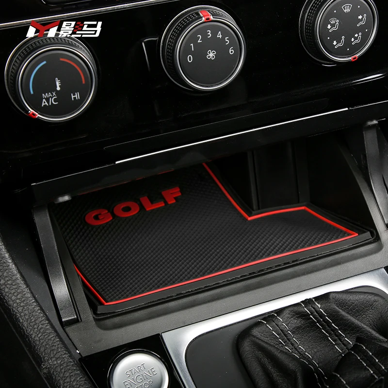 Factory Price Wholesale Anti-slip Gate Slot Cup Pad Gate Slot Cup Mat For vw golf 7 7.5 mk7 mk7.5