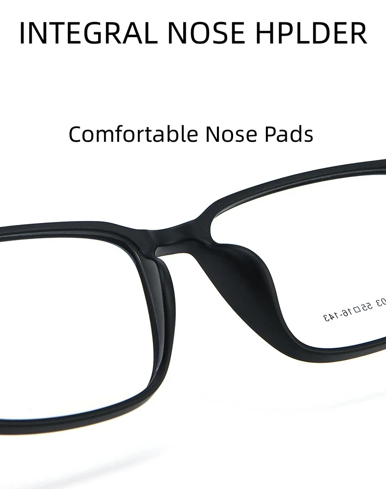 Herren-Lesebrille aus TR90-Titanlegierung mit Blaulichtfilter, Dioptrien von +2,5 bis +4,00, Maßgefertigte Sehstärke bei Kurzsichtigkeit – Detail 6