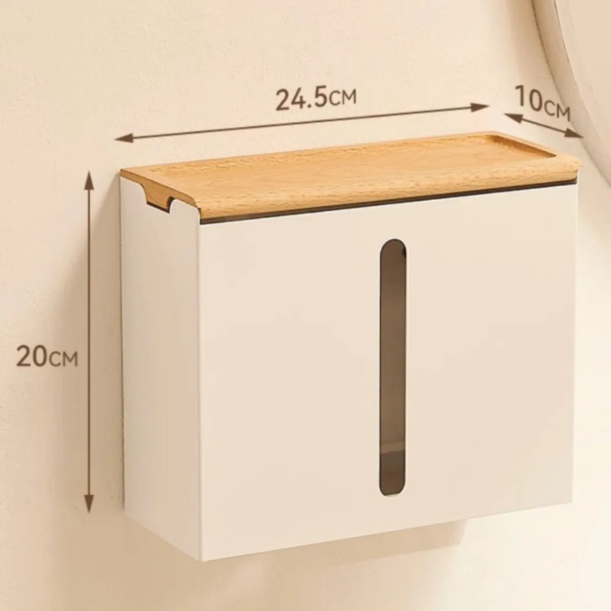 Toilet Paper Holder Wall Mounted Bathroom Organizer 304 Stainless Steel Tissue Box Dispenser Storage Shelf Hotel Use
