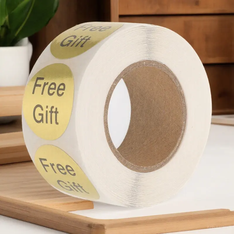 

500Pcs Free Gift Label Stickers Adhesive Customer Appreciation Stickers for Business Gift Wrapping Present Decoration Use