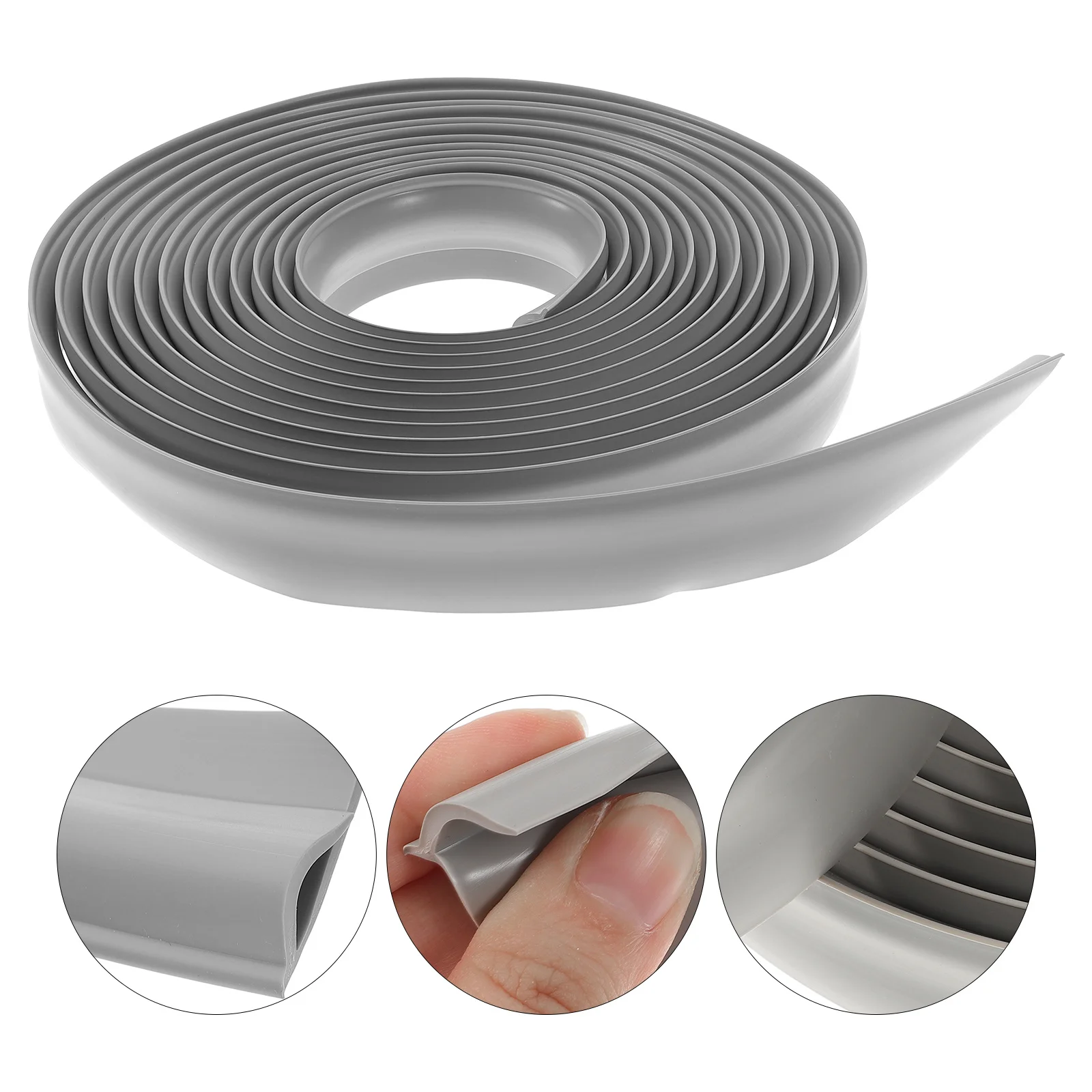 5M Carpet Edge Trim Strip Flexible Floor Transition Strip for Door Thresholds and Tile Flooring Edging Thresholds for Doorways