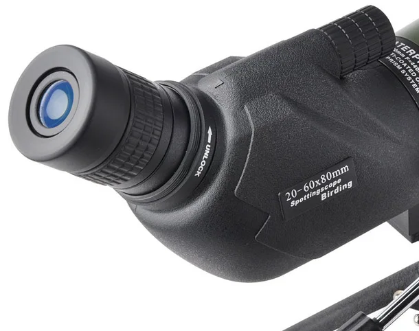 20-60x80 Cannocchiale impermeabile Cannocchiale per birdwatching Telescopio esterno Doppia messa a fuoco