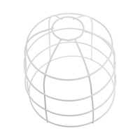 Metal Cage Lamp Shade Industrial Wire Bulb Guard For Pendant String Lights Ceiling Chandelier Fan Fixtures Lighting