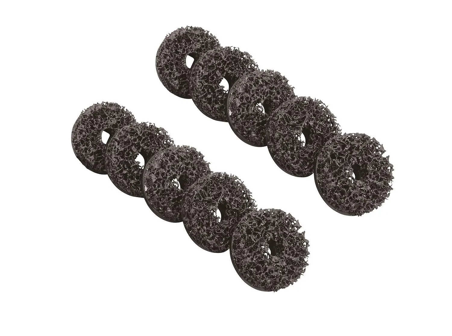 

2-дюймовые полировальные подушечки для ступиц колес, прочные нейлоновые паутинные подушечки, подложка на крючках и петлях, 10 шт.