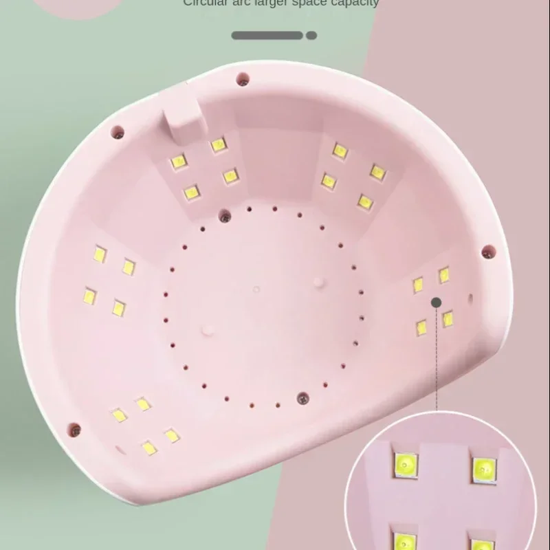 114W Gel Polish Dryer with Motion Sensor LCD Display Fast Drying Gel Nail Manicure Tool UV LED Lamp for Nail