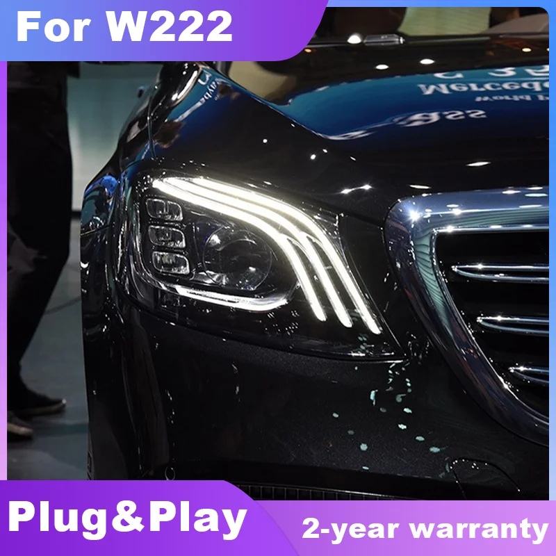 Car Lights For Benz W222 2014-2017 S320 S400 S350 Upgrade 2018 Newest Maybach Design LED Auto Headlights Assembly Accessories