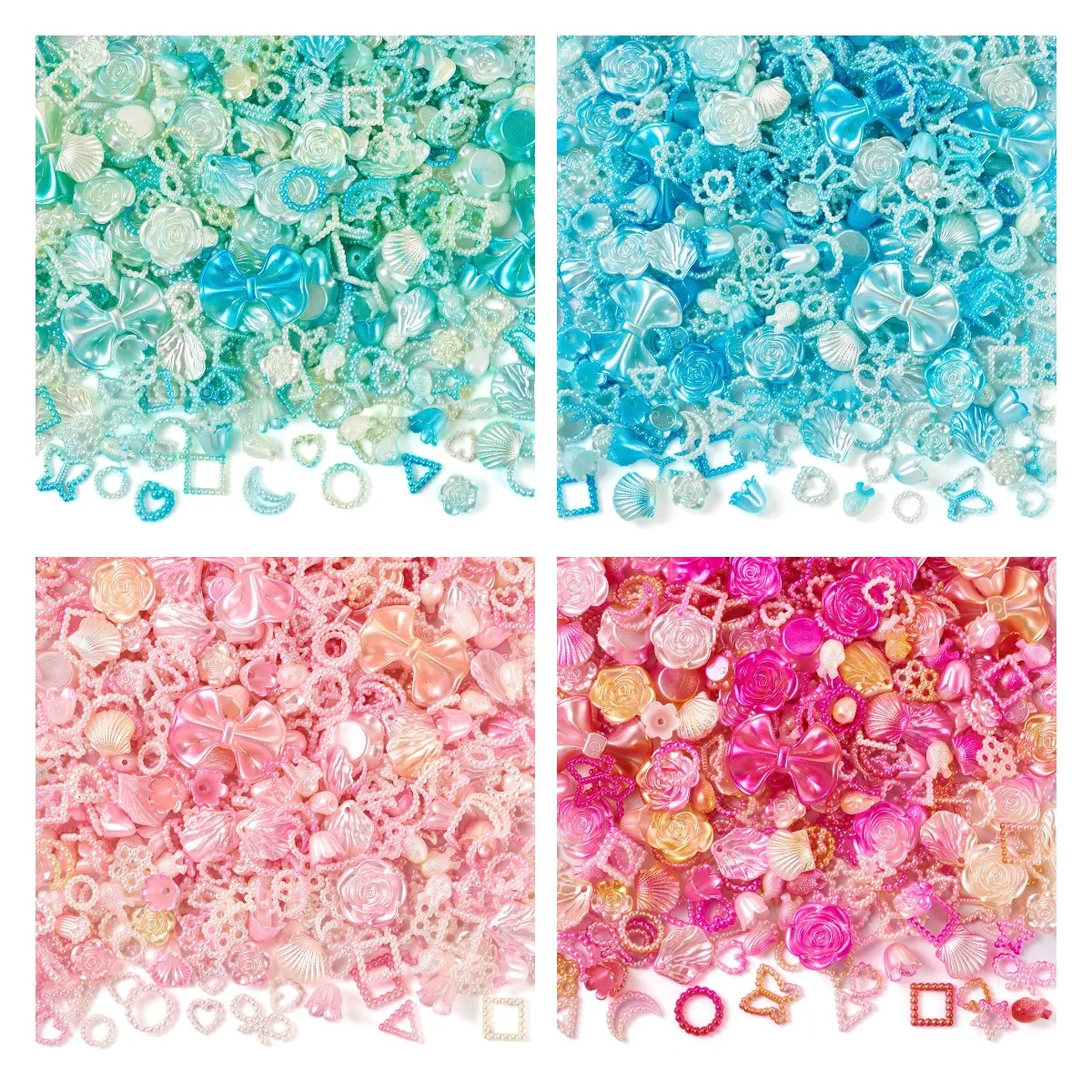 

Бусины из АБС-пластика для изготовления ювелирных изделий, 100 г