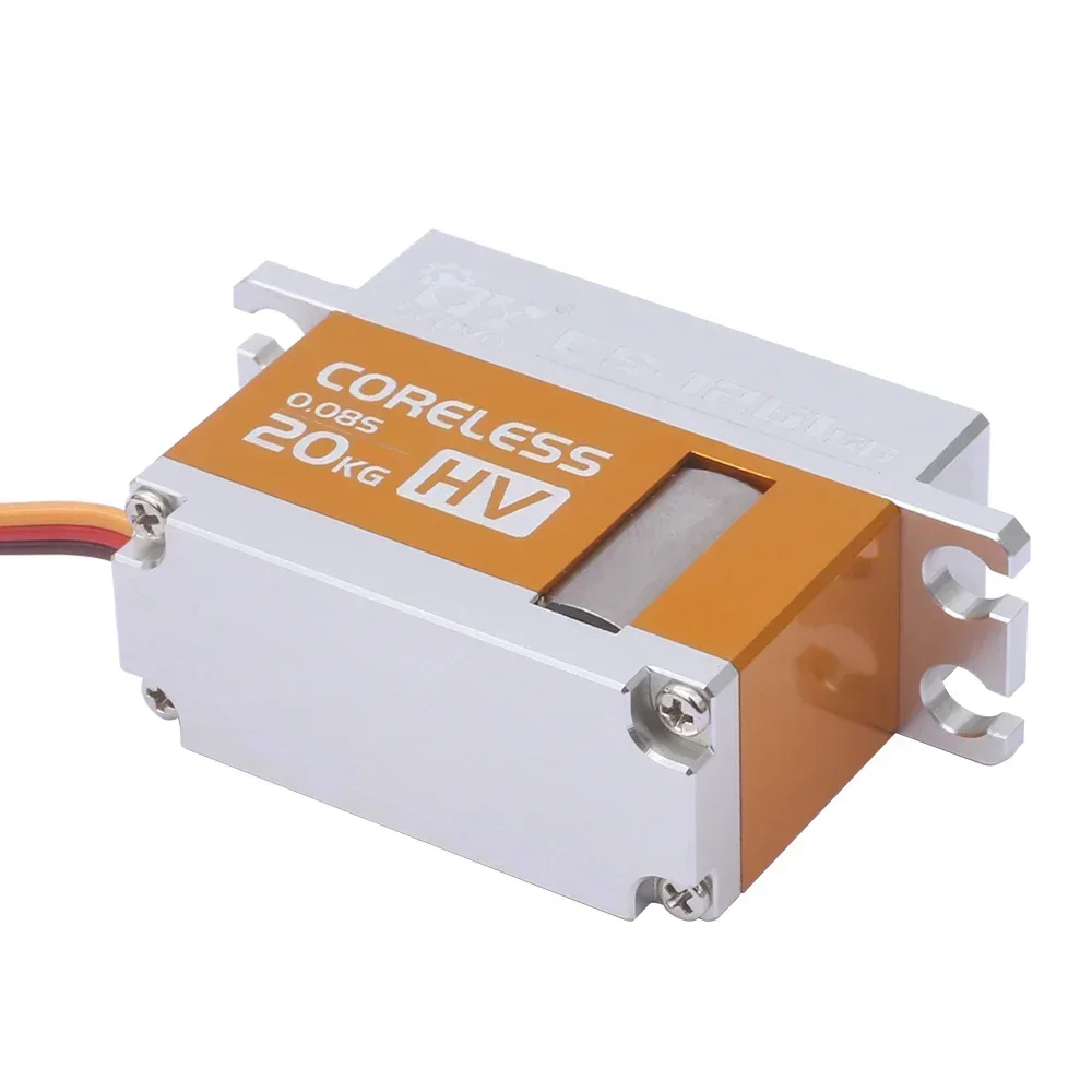 

MY CS-1261SG Цифровой сервопривод без сердечника 20 кг (7,4 В) — цельнометаллические прецизионные шестерни для радиоуправляемых грузовиков, гусеничных и дронов в масштабе 1/8/10