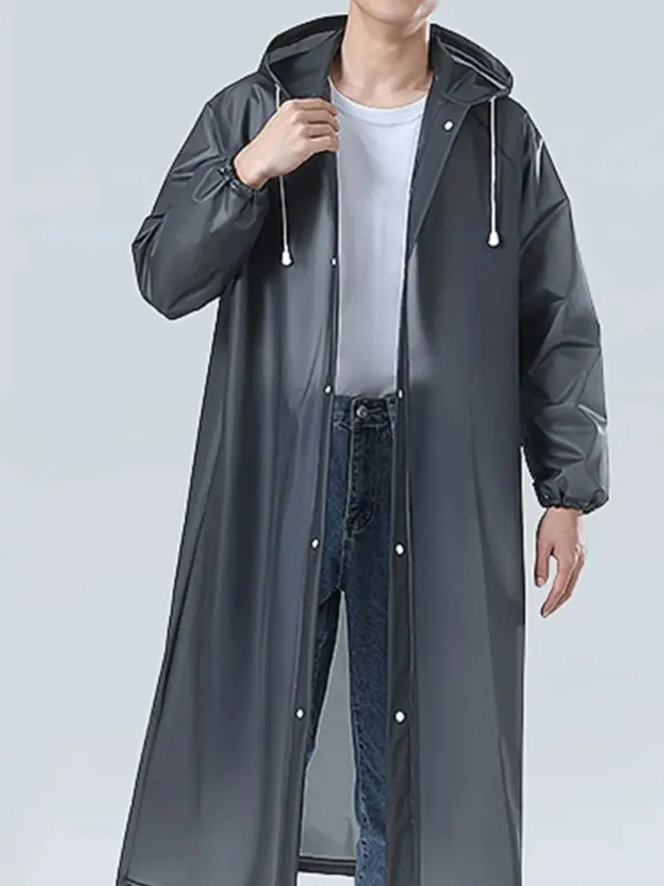 AliExpress NONE Women Men Reusable Hooded Raincoat Waterproof EVA Poncho Cape Hood Raincoat For Travel Fishing Bike Hiking