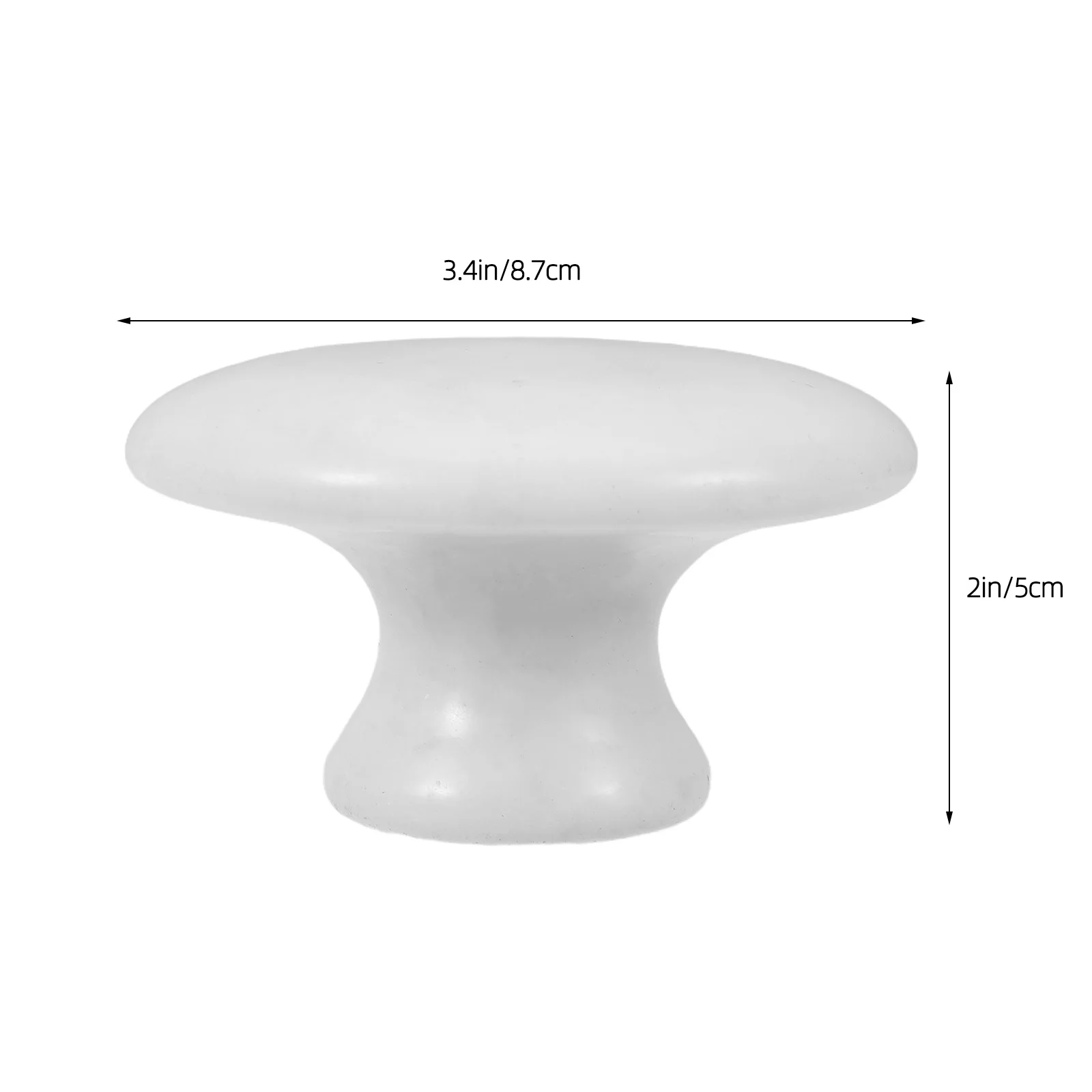 Rodillo de masaje Facial de Jade, seta blanca, piedra masajeadora caliente fría para esculpir el cuerpo y la cara, herramienta Gua Sha, Ritual de belleza para el cuidado de la piel