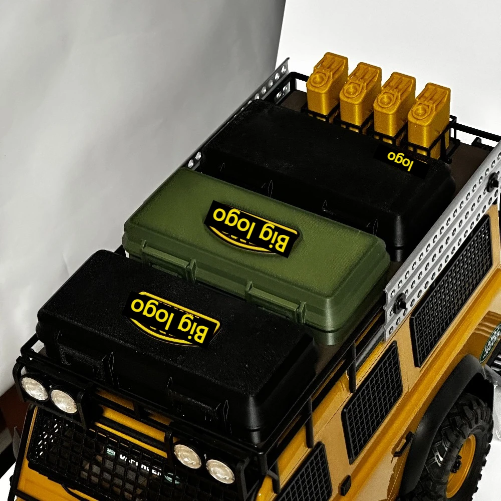 RC Crawler Openable Tool Box Custom Decor Mod Part For FMS FCX10 1/10 RC Off‑Road Truck Camel Trophy Style DIY Spare Accessory