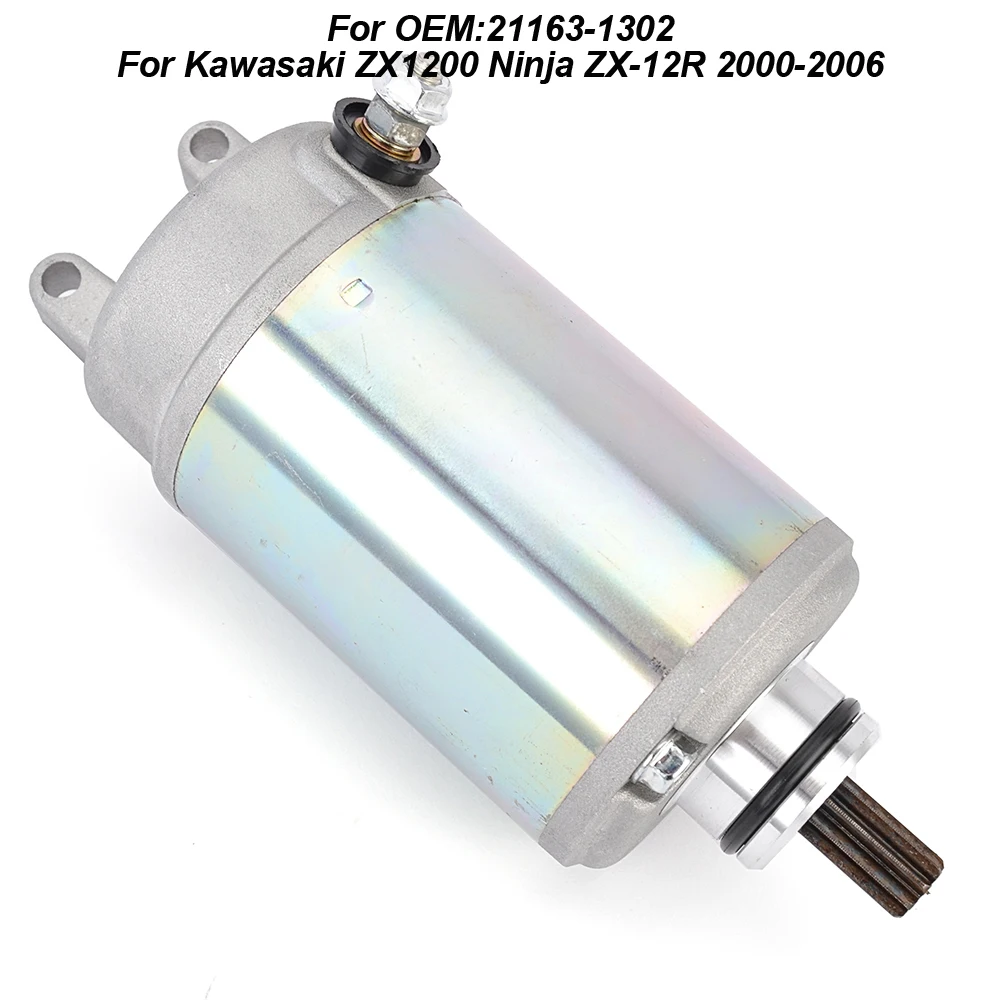 

Motorcycle Starter Motor For Kawasaki ZX1200 Ninja ZX-12R 2000-2006 21163-1302 2001 2002 2003 2004 2005