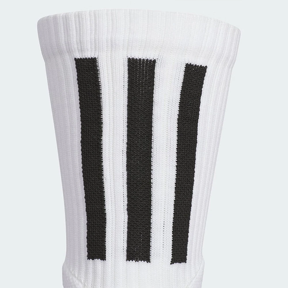 جوارب كرة السلة Adidas SLCT SOCK قطعة واحدة باللون الأبيض، مبطنة، غير قابلة للانزلاق للرياضة للجنسين