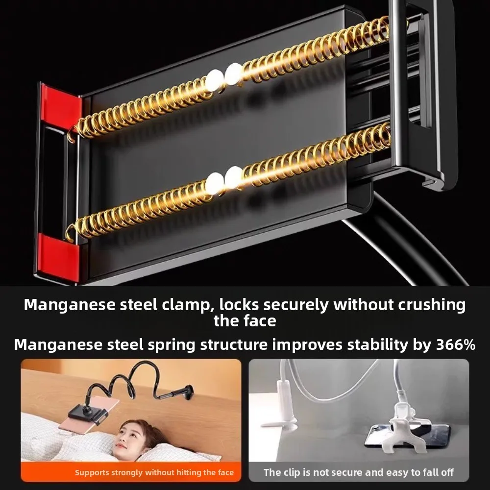 New 360 Rotating Lazy Phone Holder Spiral 75cm Tablet Holder Cantilever Support Live Streaming Phone Stand