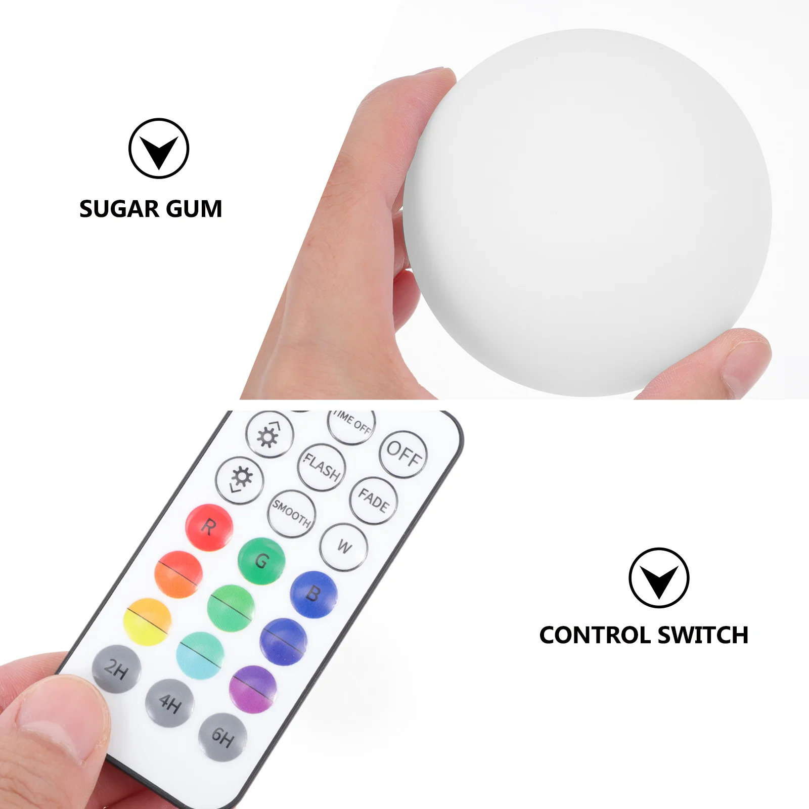 2 قطعة Led كرات مضيئة أضواء 8 ألوان توهج في الهواء الطلق حديقة الديكور جولة الانجراف ضوء الليل لحديقة حفلة بركة فناء #2