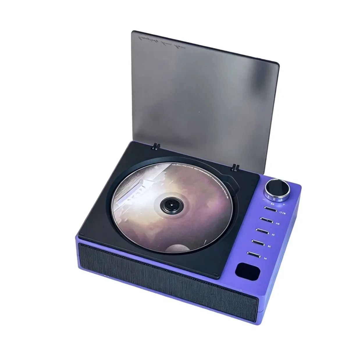DTD4 【50% OFF】CD Player Portable Personal Desktop CD Player Speakers Bluetooth Rechargeable Small Compact Retro CD Players for H