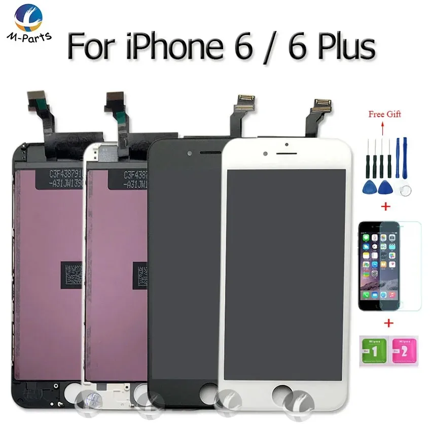 

High Quality LCD Touch Screen Digitizer Assembly For iPhone 6 6P Plus Display Replacement With free gfit