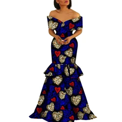 Robe africaine imprimée pour femmes, vêtement de fête, de mariage, élégant, dashiki