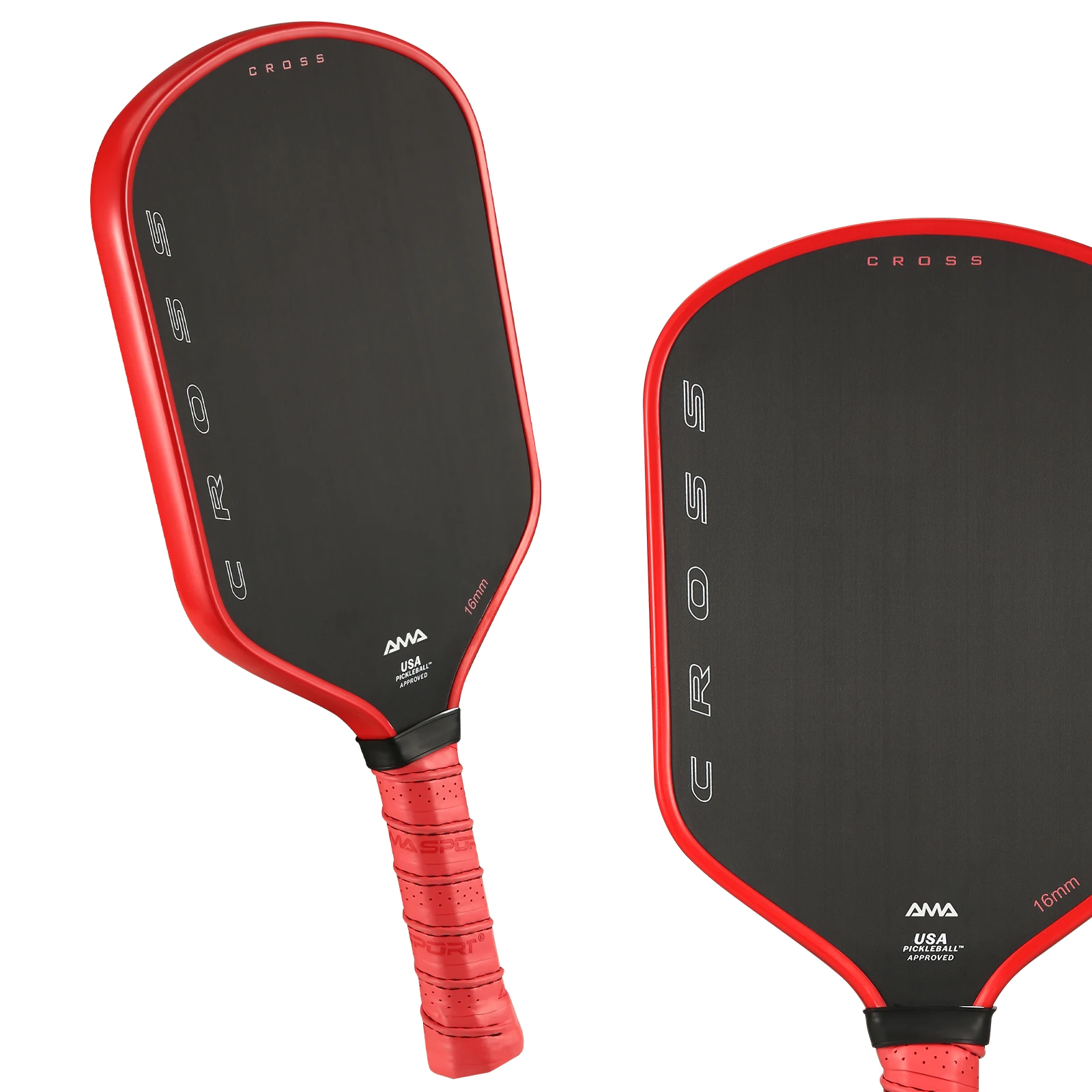

AMASPORT ﻿ Pickleball Racket USAPA Approved Unibody Thermoforming Construction Pickleball Paddle With Cover & 2pcs Pickleballs