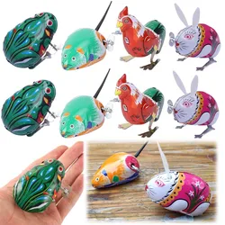 Wind-up Toys Frog Rabbit Mouse Rooster Simulation Lovely Color Children Puzzle Toys Party Gifts Gathering Competition Prizes TMZ