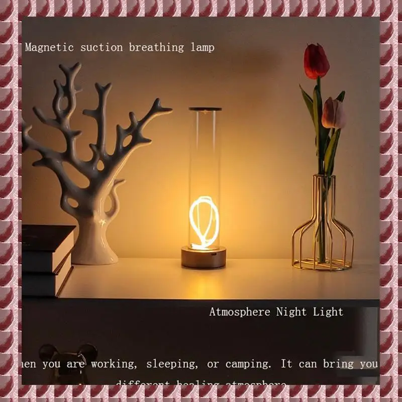 

A95G Simple LED Charging Line Night Light Touch USB Charging Atmosphere Desk Lamp Gift Quantum Atmosphere Lamp