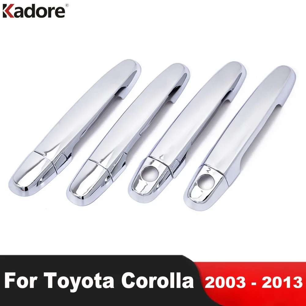 For Toyota Corolla 2003 2004 2005 2006 2007 2008 2009 2010 2011 2012 2013 Chrome Side Door Handle Cover Trim Car Accessories