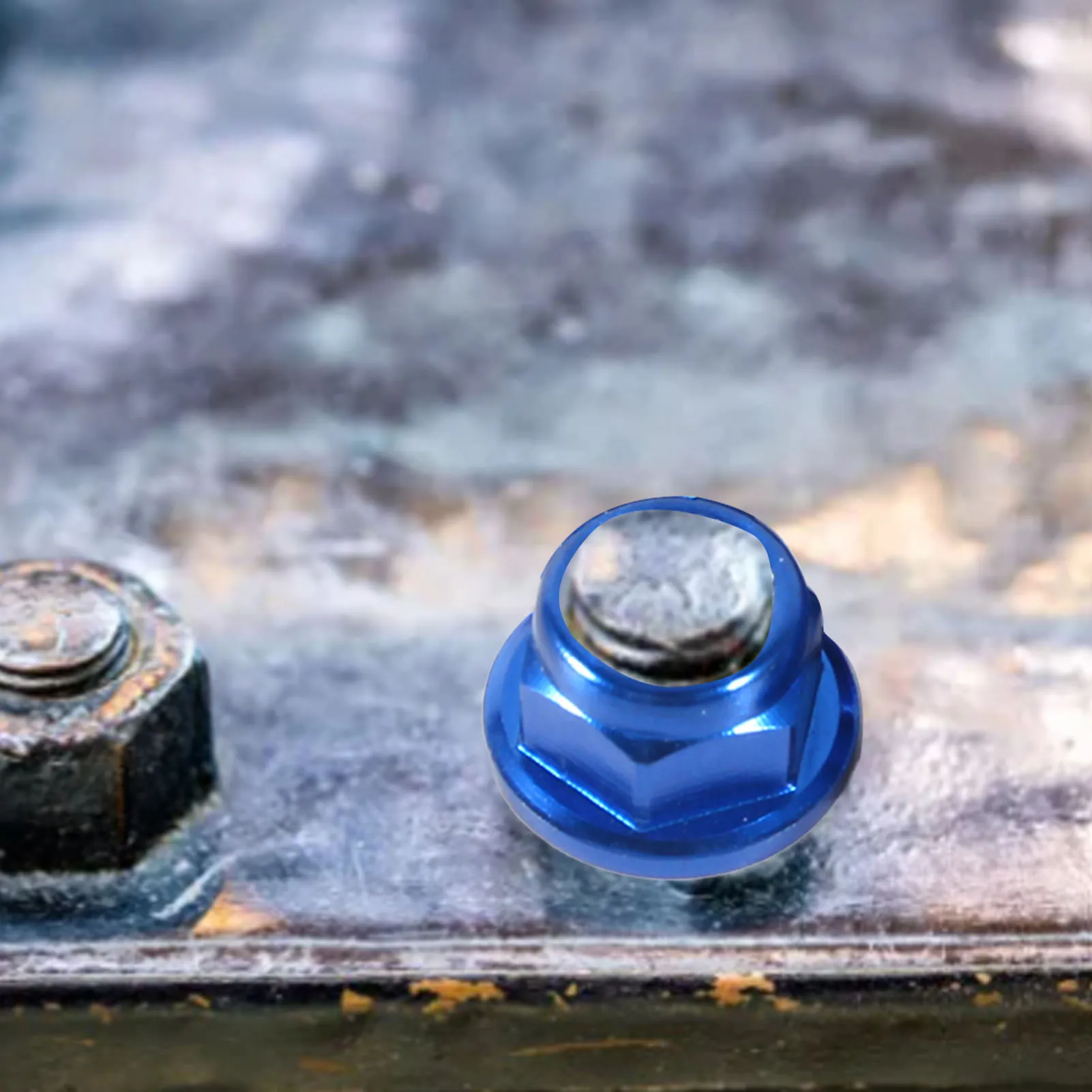 Picture 4: M3 Nylon Insert SelfLock Aluminum Nuts Hex Lock Nut Royal Blue Aluminum Lock Nut Lock Nuts Nylon Lock Nut Insert Lock Nut